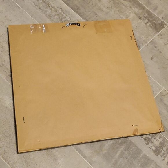 EUC Beautiful Silver Metallic Square Sketched Art - Picture 4 of 5